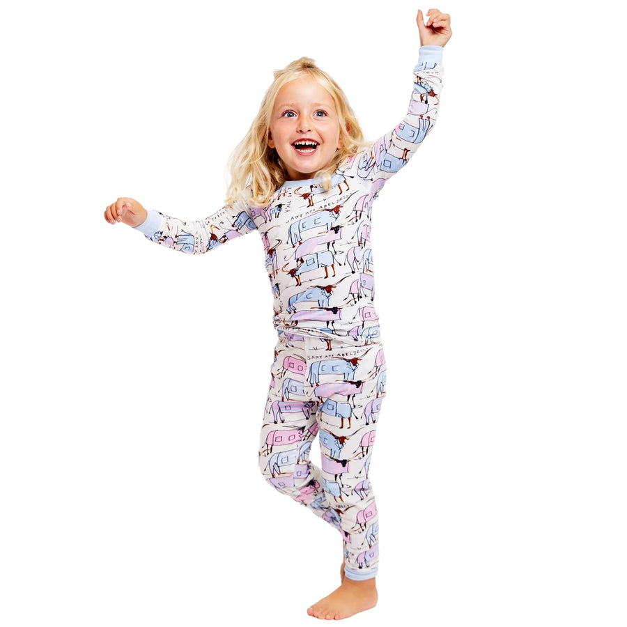 Donald Robertson X Sant & Abel Kid's Longhorn Long PJ Set