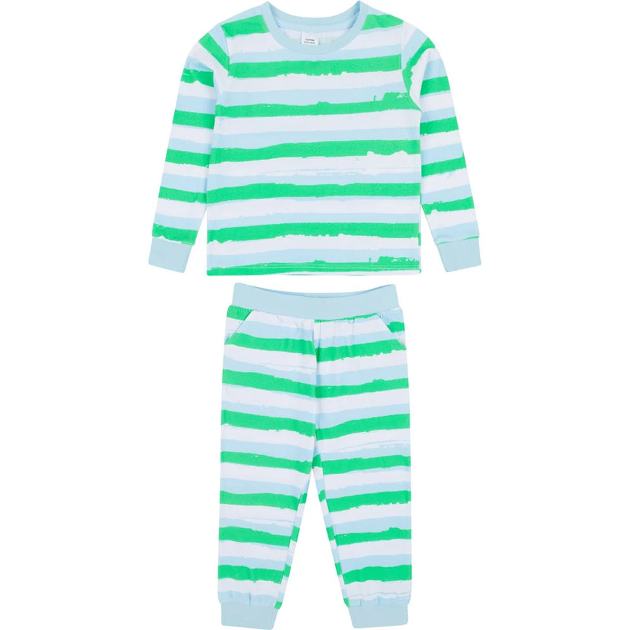 Donald Robertson X Sant & Abel Kid's Wild Stripes Long PJ Set