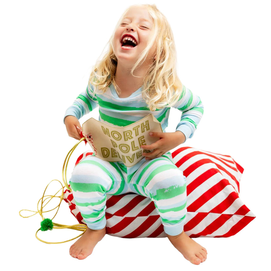 Donald Robertson X Sant & Abel Kid's Wild Stripes Long PJ Set