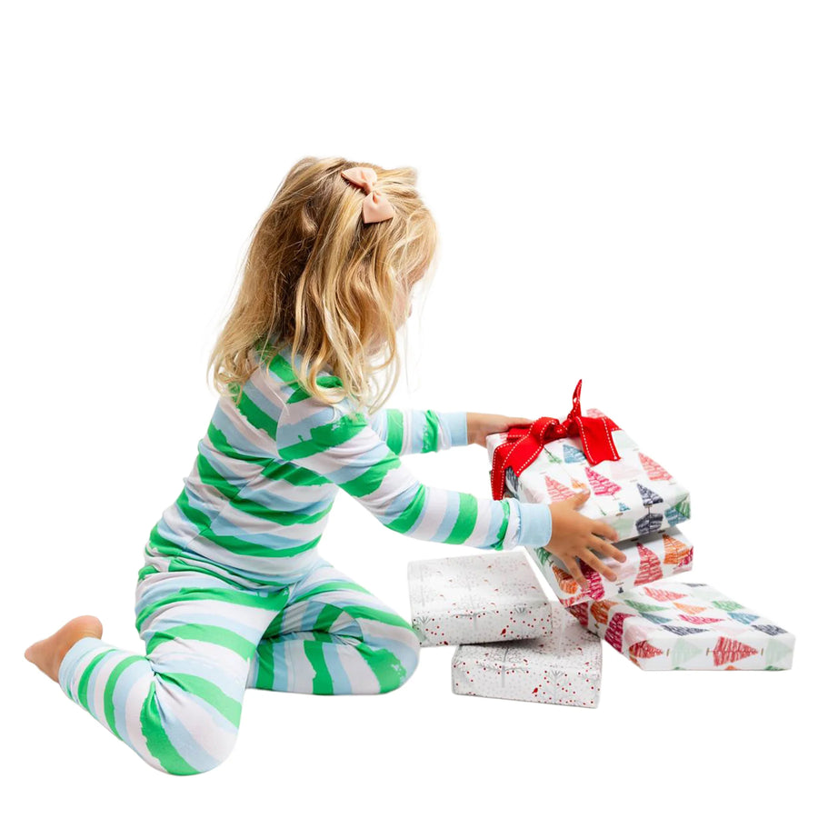 Donald Robertson X Sant & Abel Kid's Wild Stripes Long PJ Set