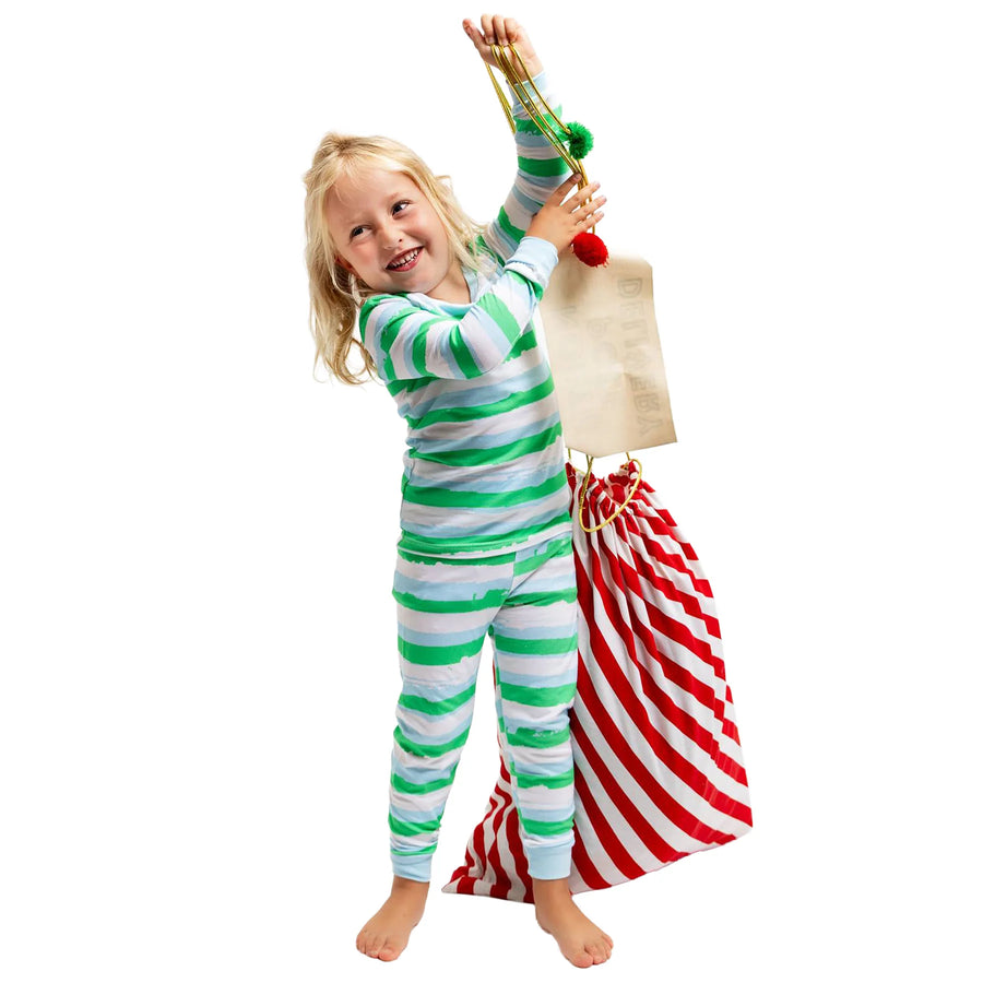 Donald Robertson X Sant & Abel Kid's Wild Stripes Long PJ Set
