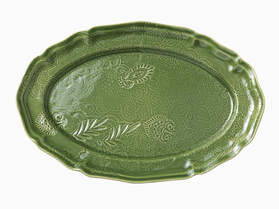 Portuguese Ceramic Large Oval Dish