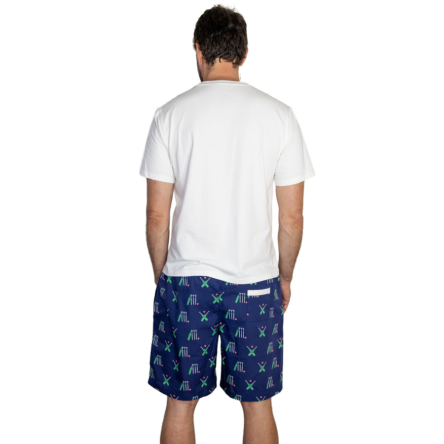 Men's Cricket Navy PJ Sleep Shorts