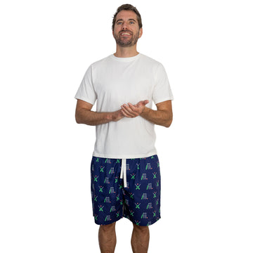Men's Cricket Navy PJ Sleep Shorts