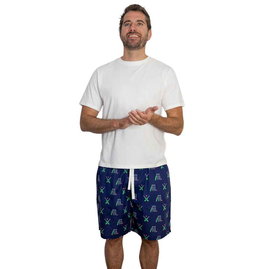 Men's Cricket Navy PJ Sleep Shorts