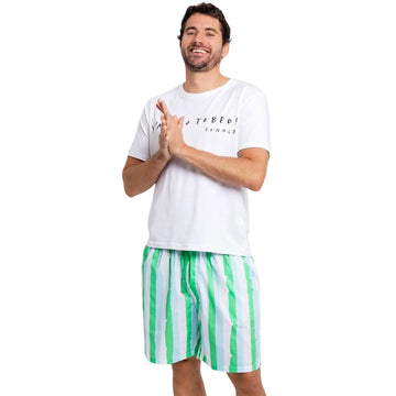 Donald Robertson X Sant & Abel Men's Wild Stripes Sleep Shorts