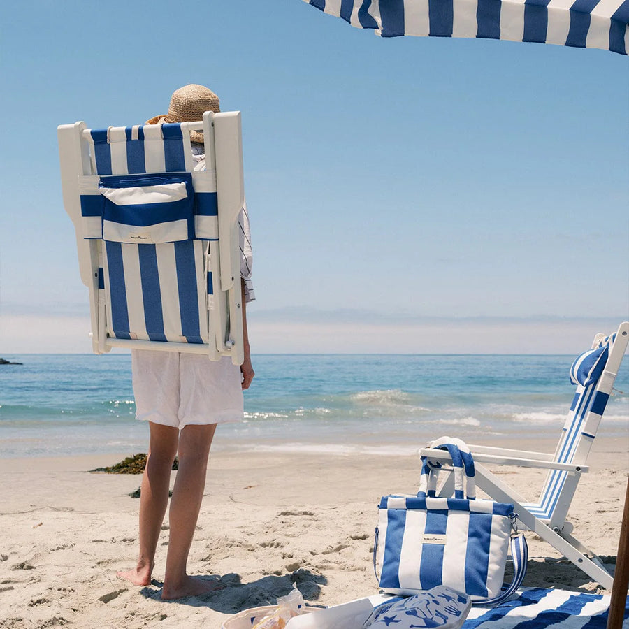 Business & Pleasure Tommy Mediterranean Blue Stripe Chair
