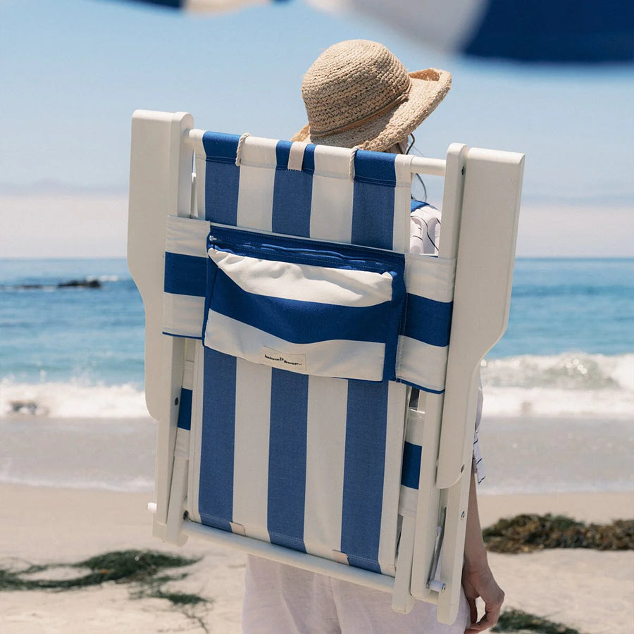 Business & Pleasure Tommy Mediterranean Blue Stripe Chair