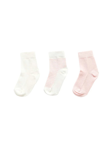 Baby Organic Cotton Socks 3pk