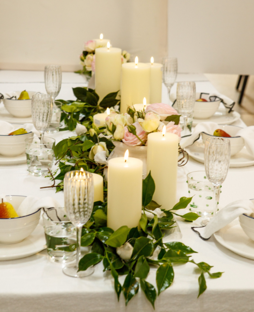 Candle Lit Table Setting