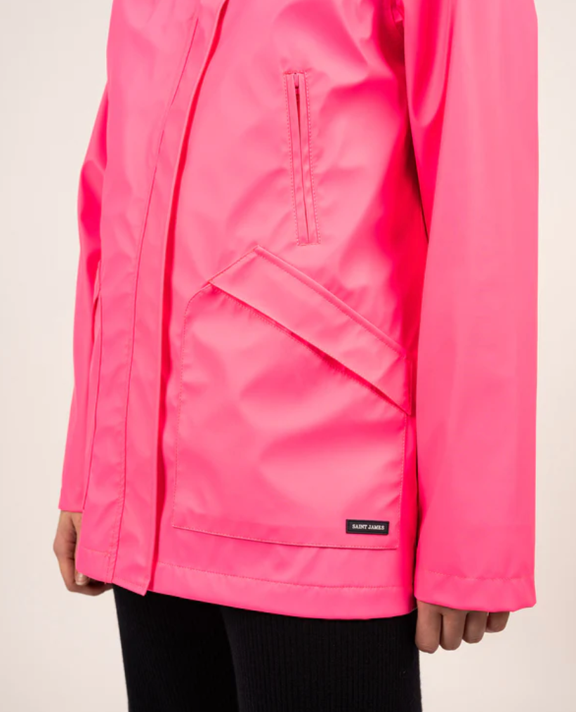 Neon Pink Raincoat Ste Morgane