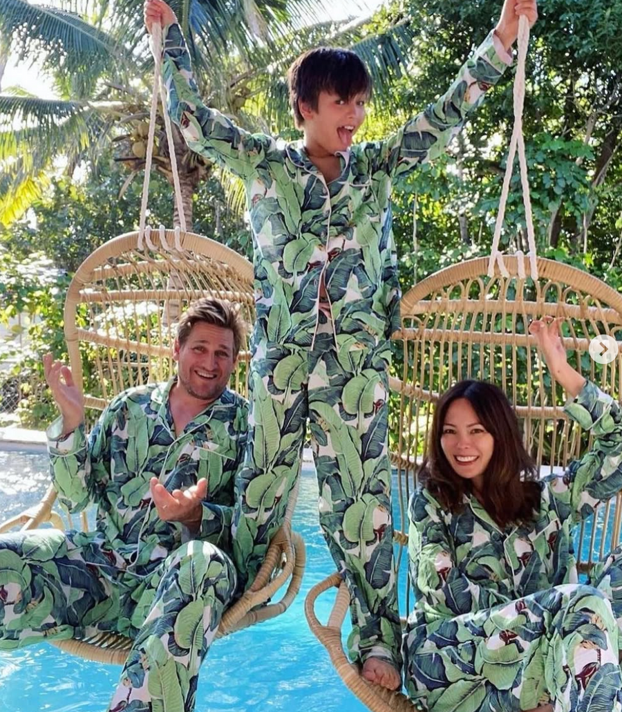 Men's Martinique Banana Leaf Long Pyjama Set