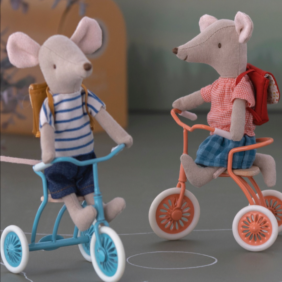 Maileg Big Sibling Tricycle Mouse