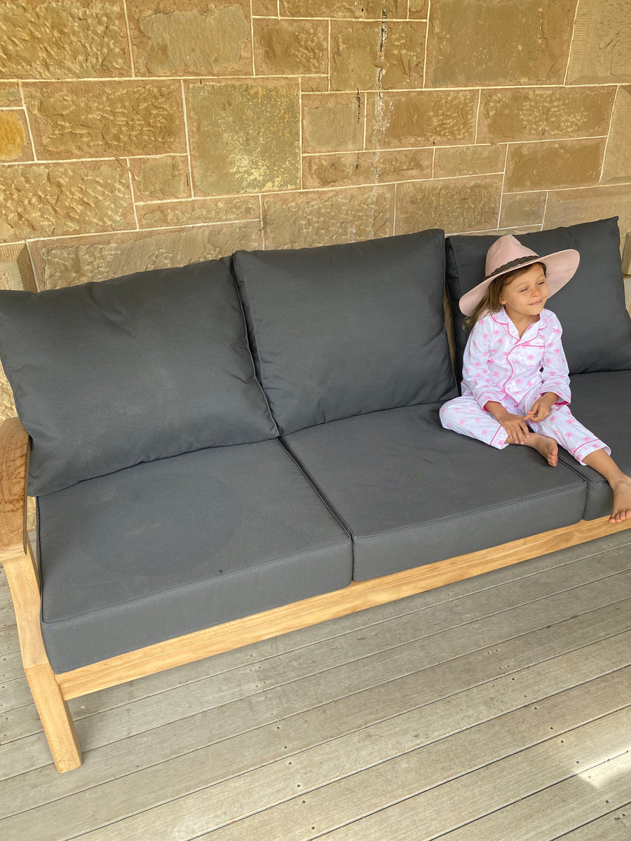 Teak Three Seater Outdoor Sofa