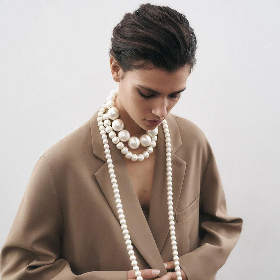 Round Pearl Necklace