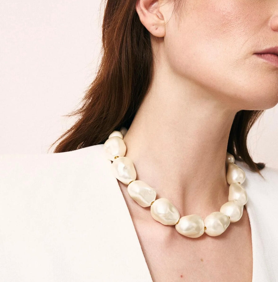 Big Organic Pearl Necklace