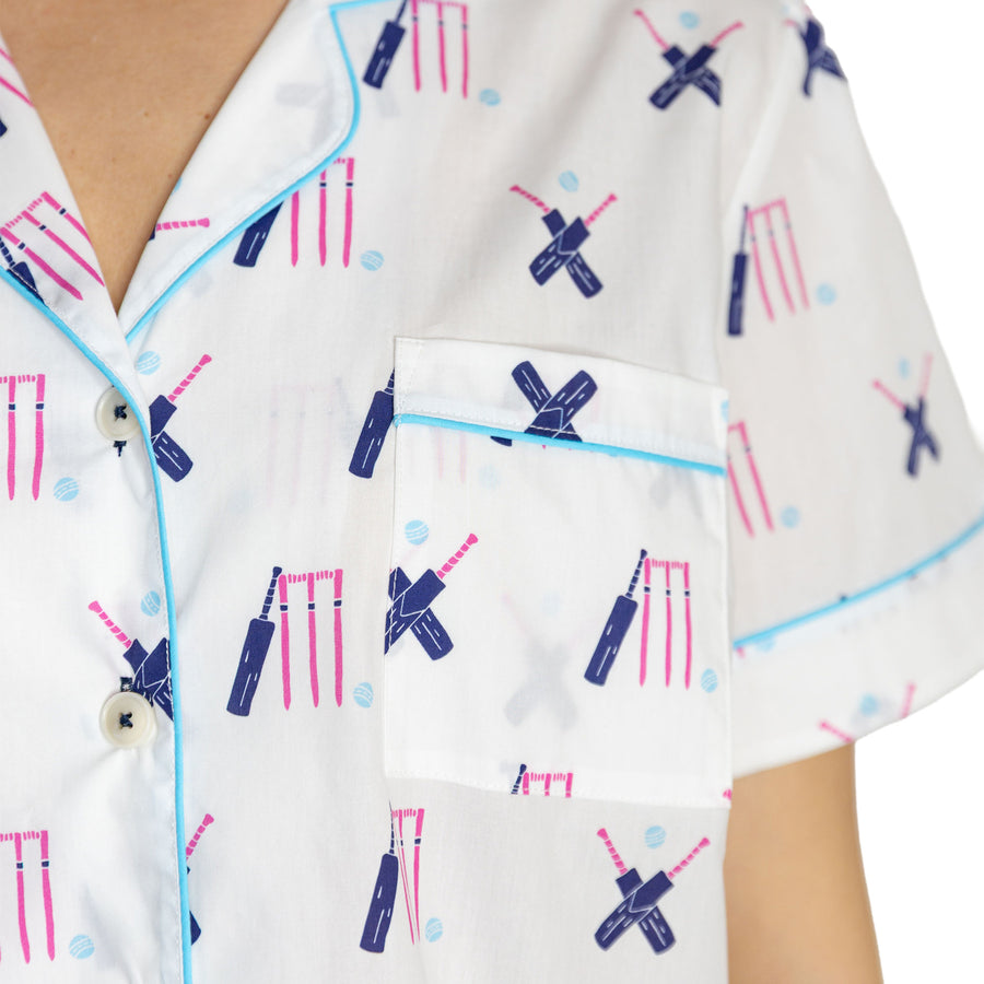 Women's Cricket Short PJ Set