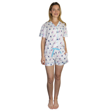 Women's Cricket Short PJ Set