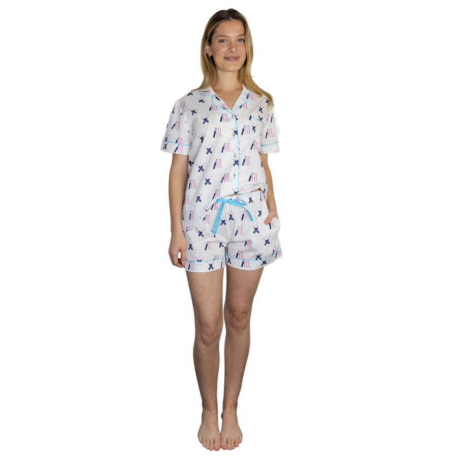 Women's Cricket Short PJ Set