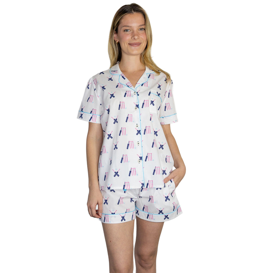 Women's Cricket Short PJ Set