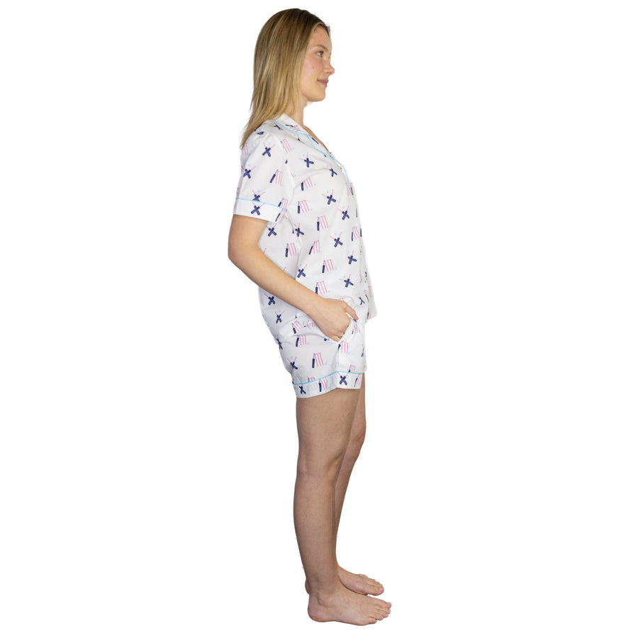 Women's Cricket Short PJ Set