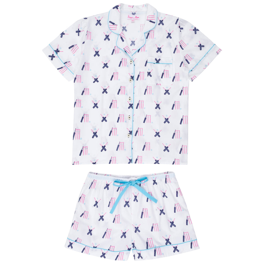 Women's Cricket Short PJ Set