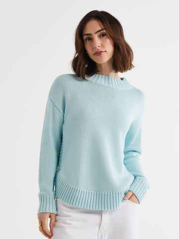 Chunky Mock Turtle Knit