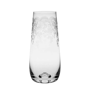 Floral Engraved Stemless Champagne Glass