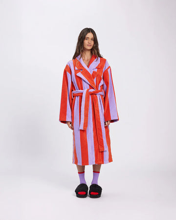 Hommey. Grapefruit Stripes Robe