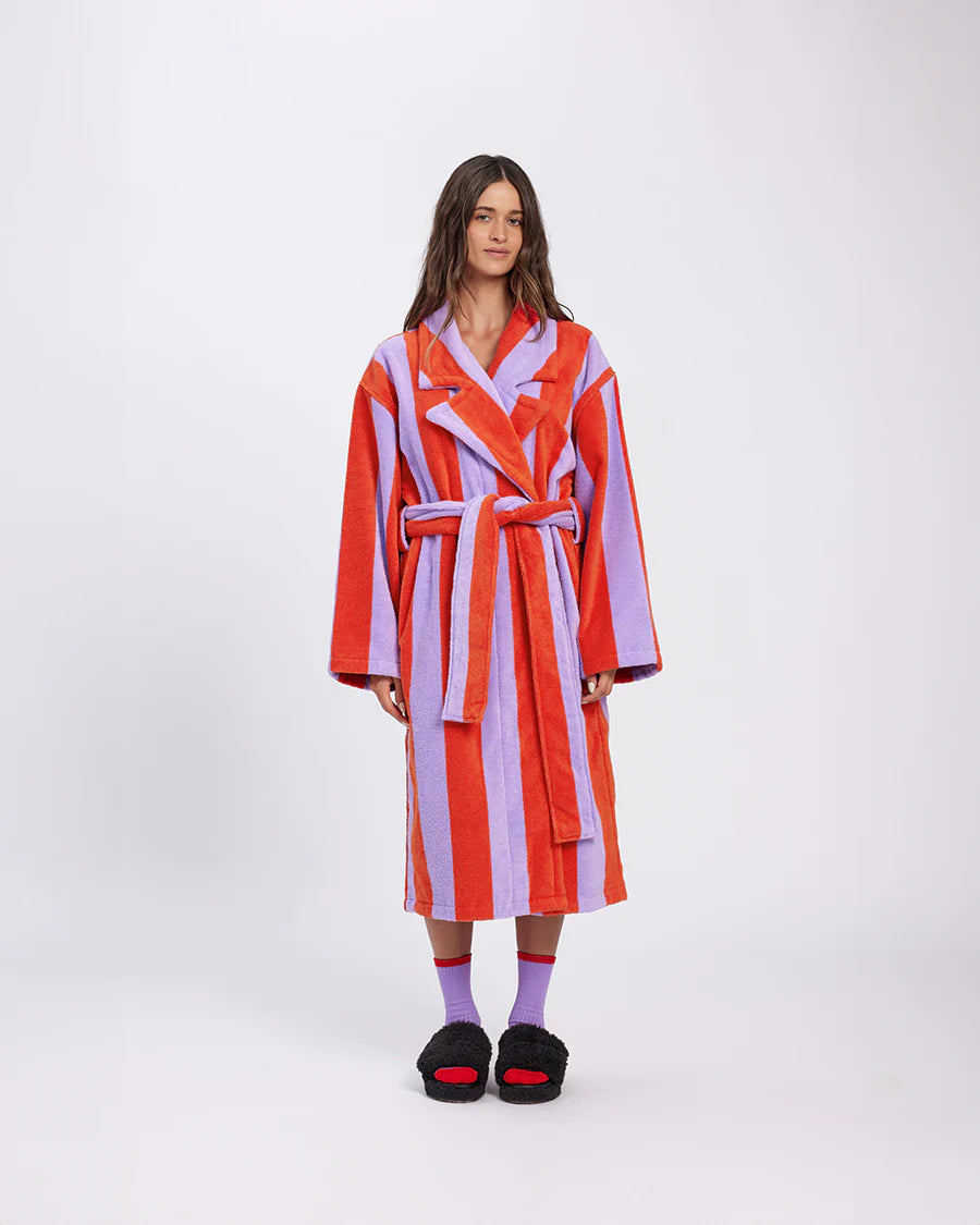 Hommey. Grapefruit Stripes Robe