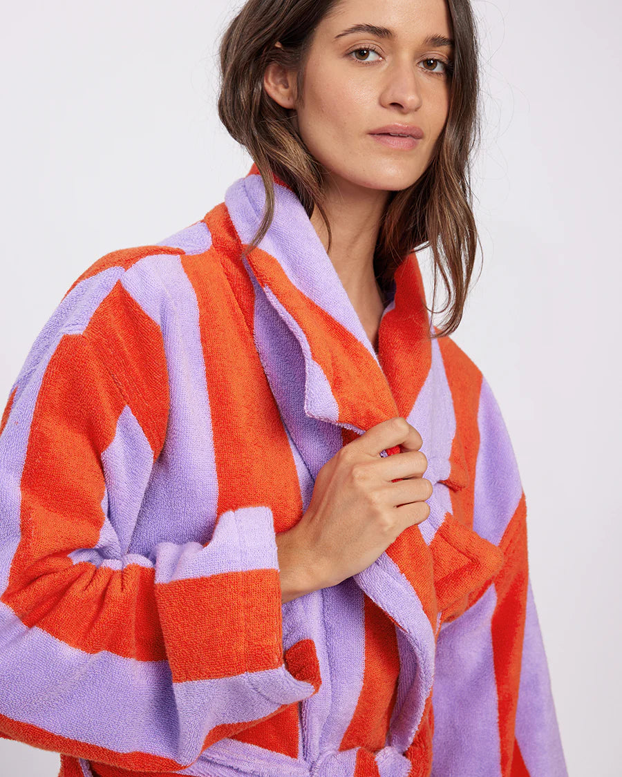 Hommey. Grapefruit Stripes Robe