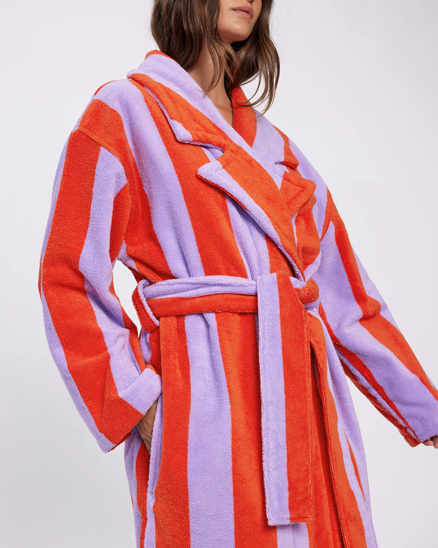 Hommey. Grapefruit Stripes Robe