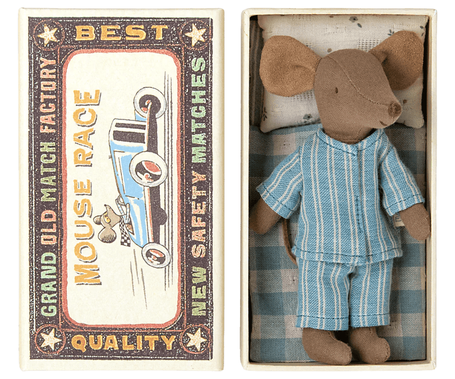 Maileg Big Sibling Mouse in Matchbox
