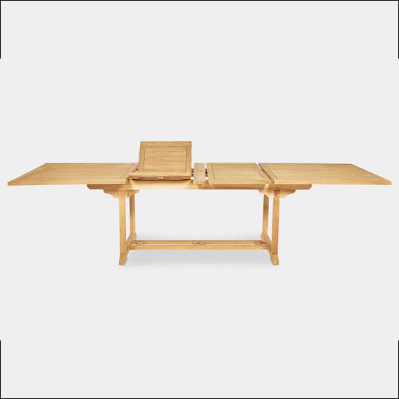 Teak Rectangular Extension Table 2m-2.5m-3m x 1m