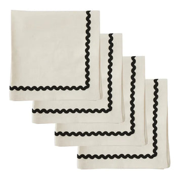 Cotton Wavy-Edge Napkins