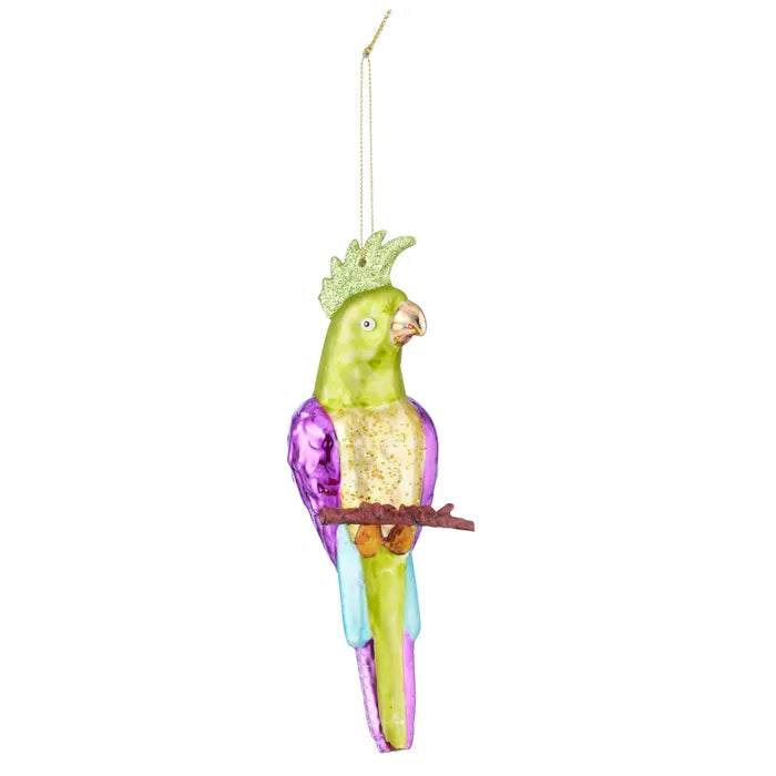 Glass Parrot Ornament