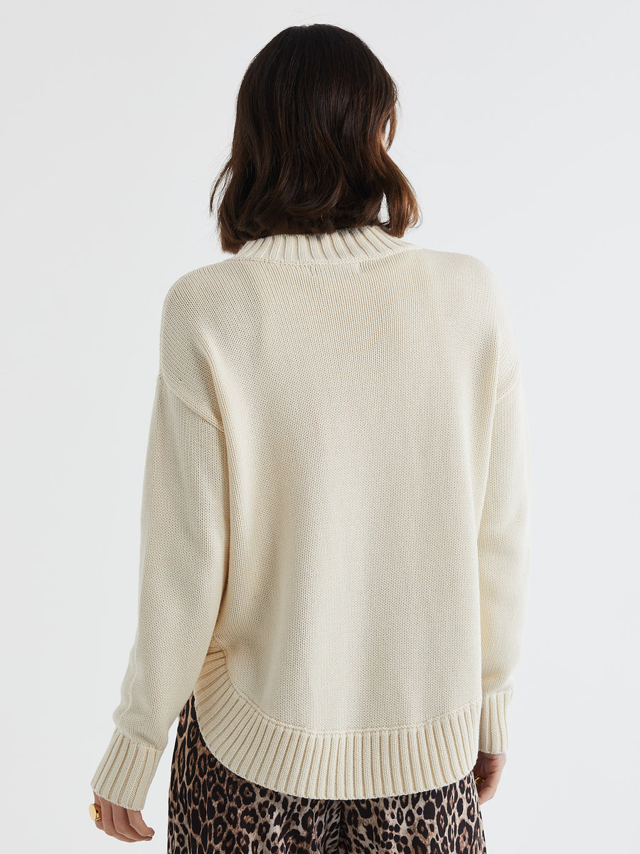 Chunky Mock Turtle Knit