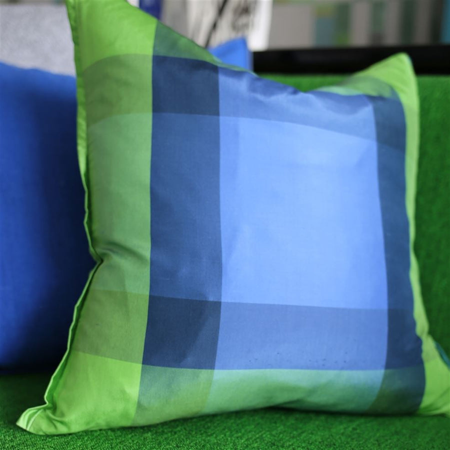 Designer's Guild Cobalt Silk Cushion