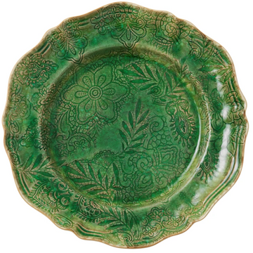 Portuguese Ceramic Large Round Platter