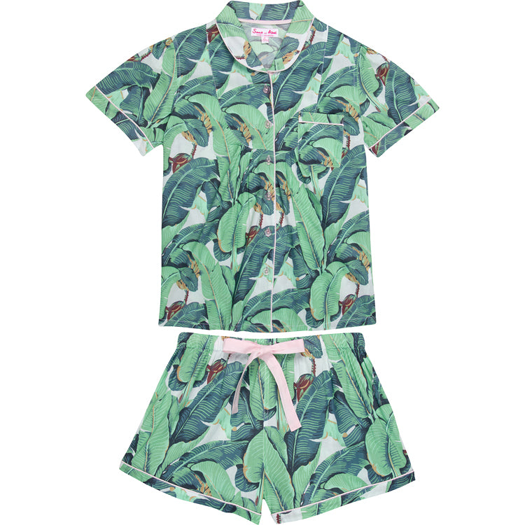 Women's Martinique Banana Leaf Short Pyjama Set