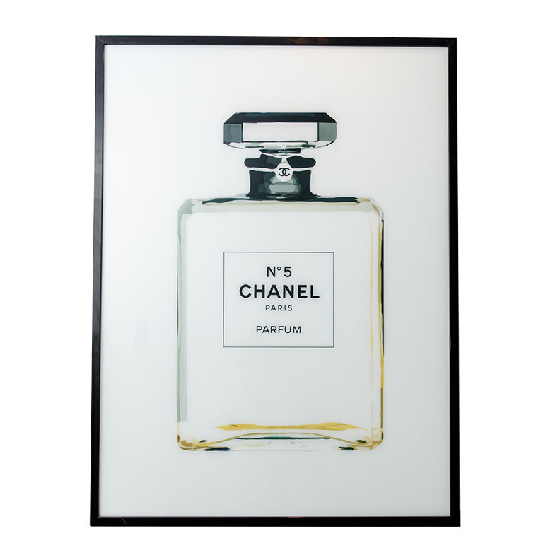 White Chanel No. 5 Painting