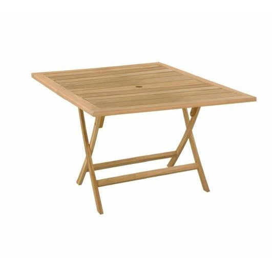 Square Teak Fold Up Table 120cm X 120cm